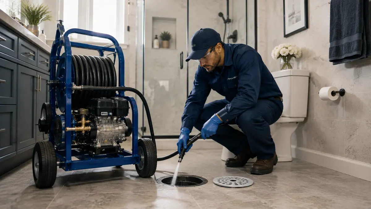 Bathroom Drain Hydro Jetting in Shoshone