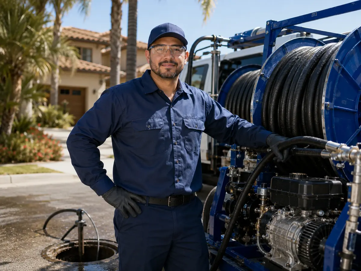 Hydro jet sewer cleaning in Shoshone